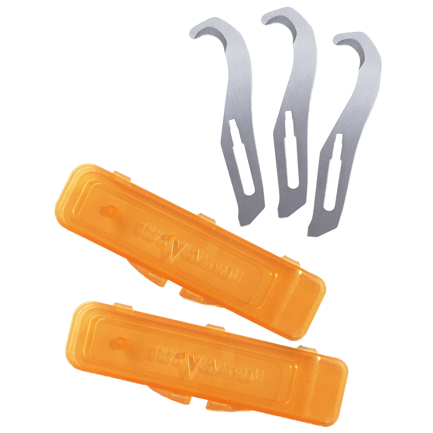 Havalon Knives #gh Gut Hook 3 - Pack W/ Two Blade Holders