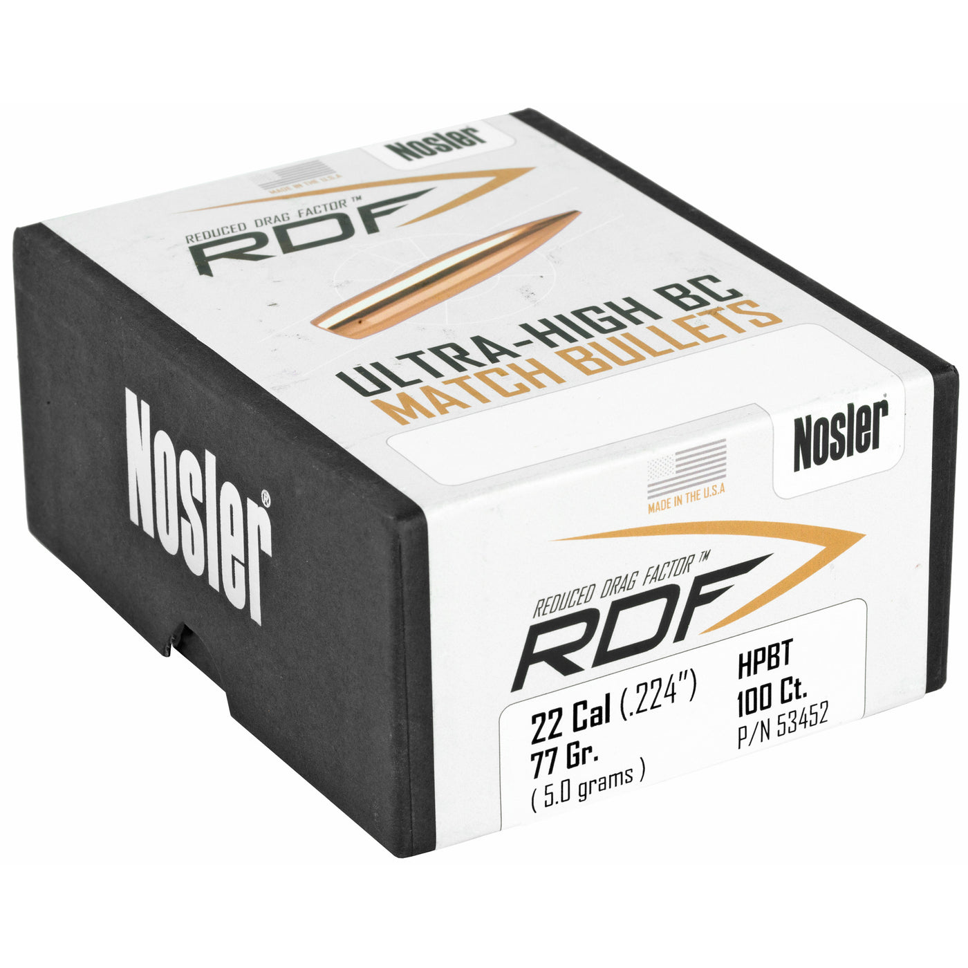 Nosler Rdf 22 77 Hpbt 100ct