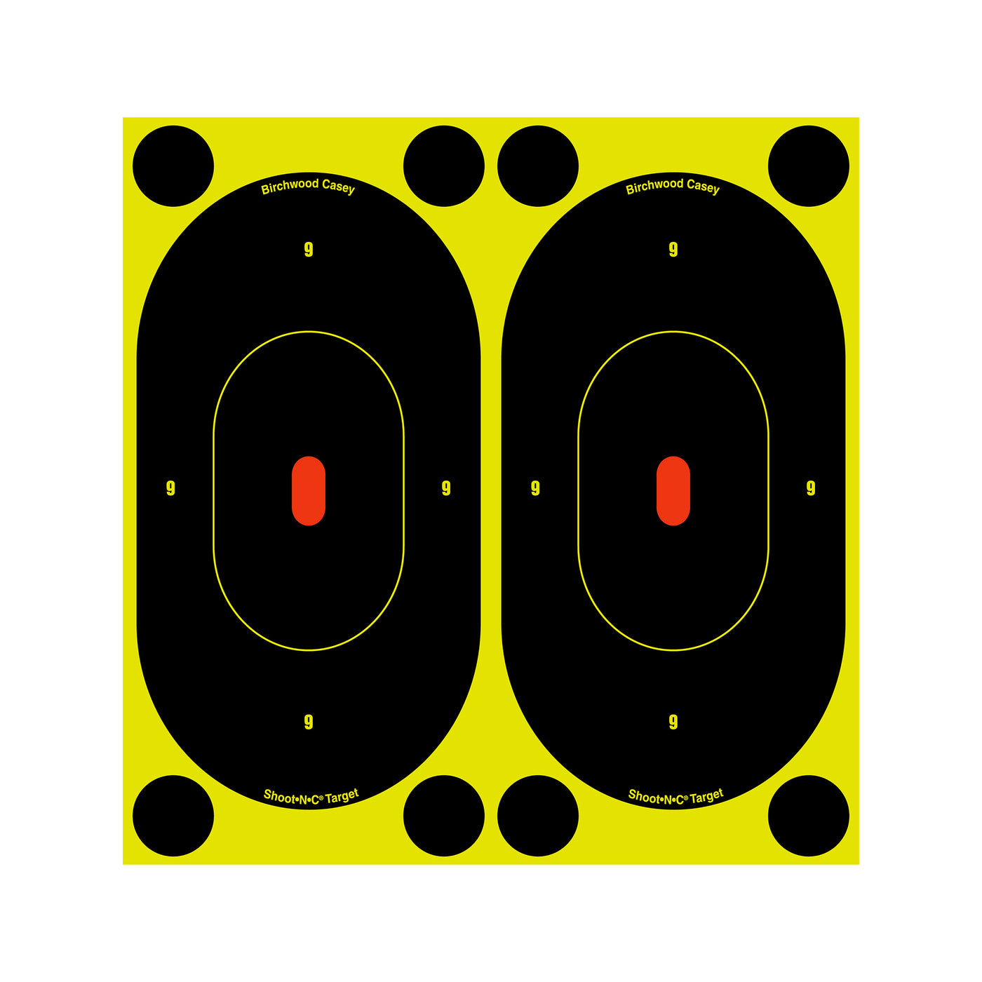 B/c Target Shoot-n-c 7" - Silhoutte 12 Targets