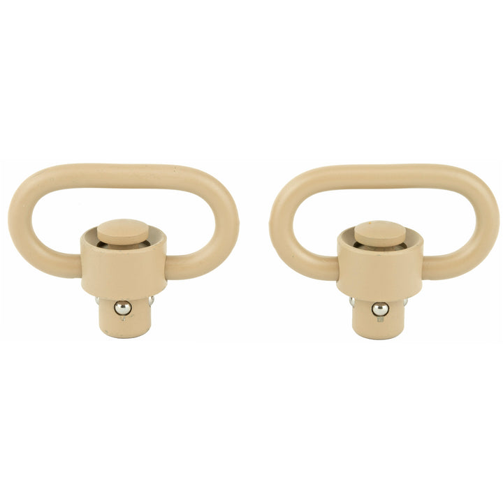 Grovtec Hd Push Button Swivels - Cerakote Desert Snd 1 1/4" 2pk