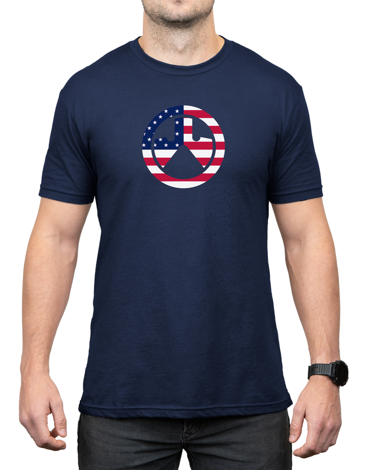 Magpul Industries Corp Independence Icon, Magpul Mag1281-410-3x  Independence Icon Shirt Nvy