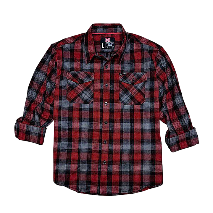 Horizon Design Flannel Shirt, Hdesign 32195  Hornady L/s Flannel        2x Red
