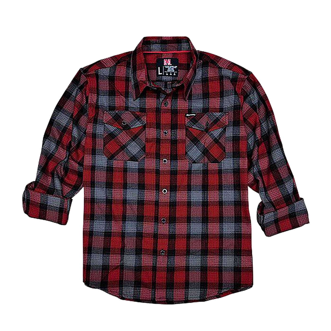 Horizon Design Flannel Shirt, Hdesign 32195  Hornady L/s Flannel        2x Red