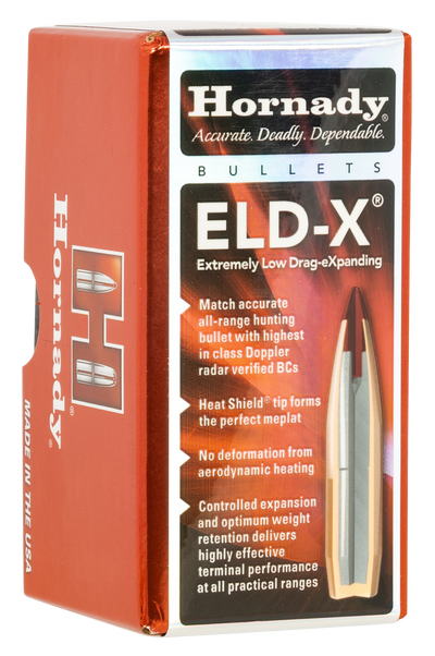 Hornady Bullets 22 Cal .224 - 80gr. Eld-x 100ct 25bx/cs