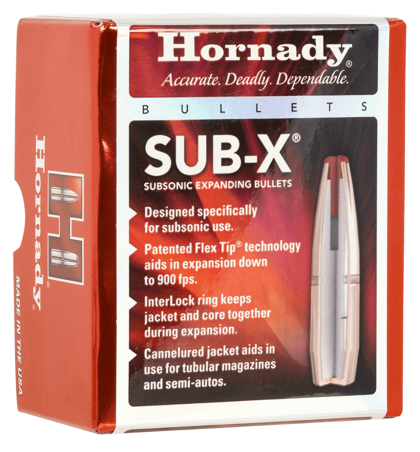 Hornady Sub-x, Horn 3148    Bull  .3115 255 Subx           100/15