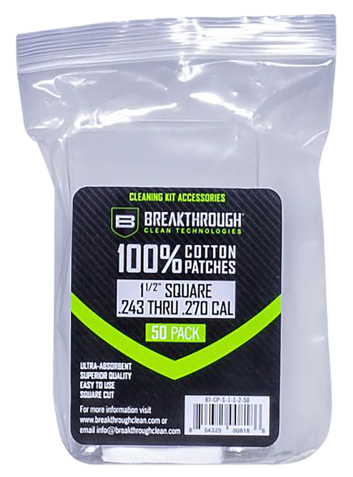 Breakthrough Clean Square, Brkthru Bt-cp-s-1-1/2-50  Sq Ptchs 243/270   50pcs