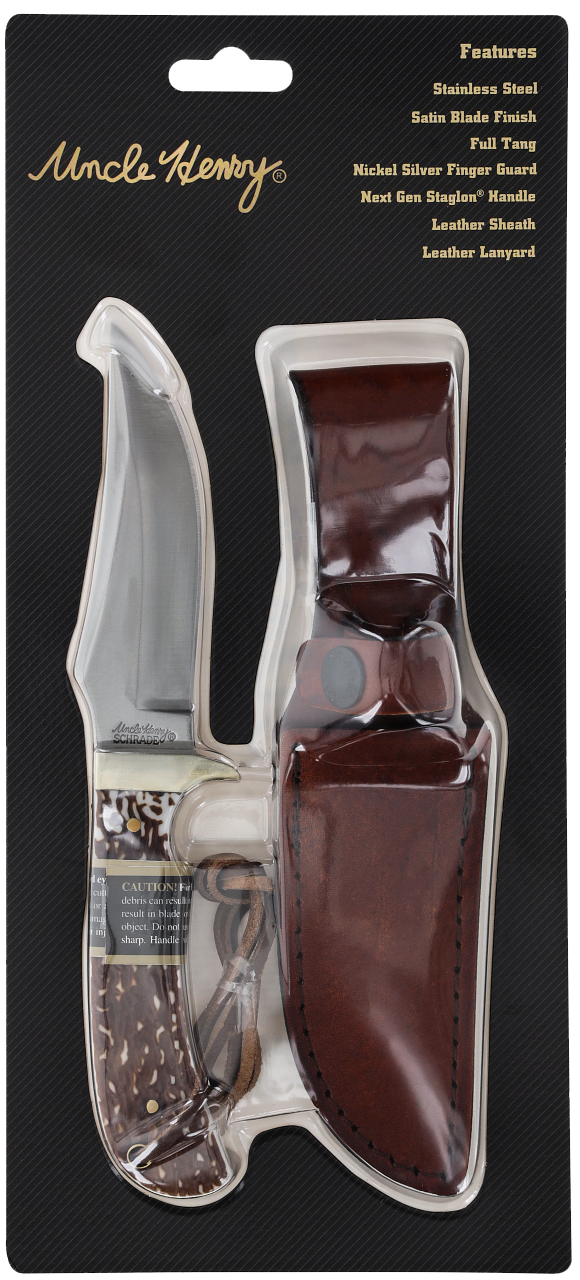 Uncle Henry Next Gen Staglon, Unh 1100035     Staglon 4" Fb W/leather