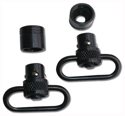 Grovtec Push Button Swivel Set - Black 1" 2-pack