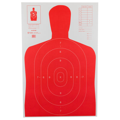 Action Target Inc B-27e, Action B27elgr100 Hivis Flrscnt Grn Trgt    100 Bx