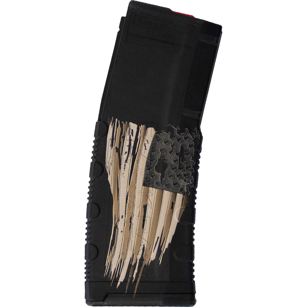 Black Rain Ordnance Lasered Ar15 Magazine Tattered Flag 30 Rd.