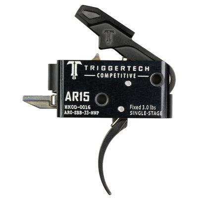 Triggertech Ar-15 Single Stage - Black Competitive Pro Curved