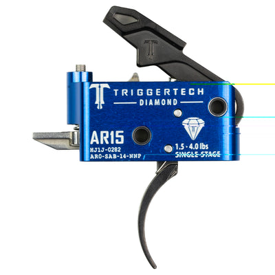Triggertech Ar-15 Single Stage - Black Diamond Pro Curved