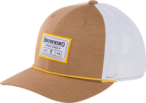 Browning Cap Mason 110 Mesh - Back Rec Patch W/rope Tan*