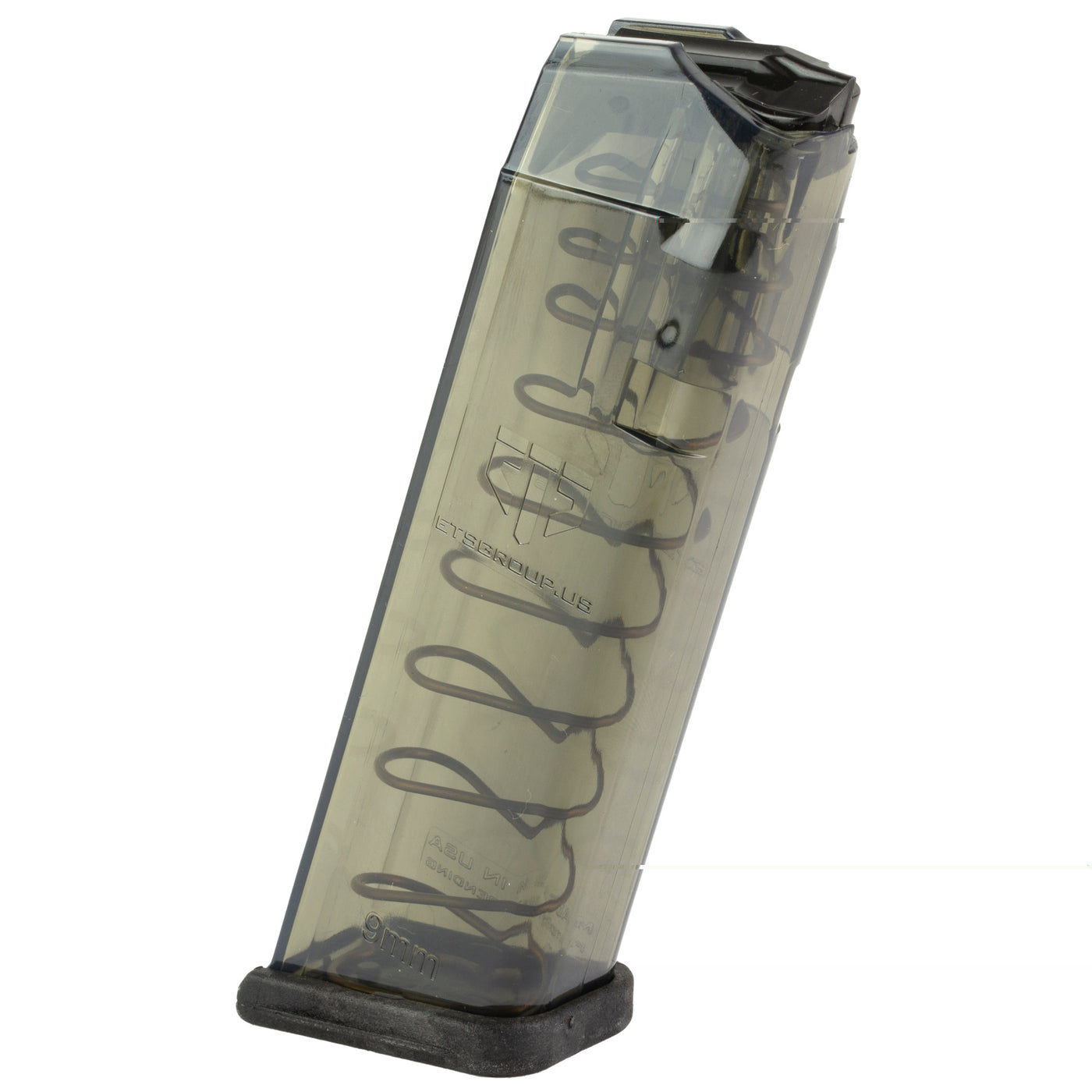 Ets Glock Magazine Smoke Fits 17,18,19,19x,26,34,45 9mm 17 Rd.