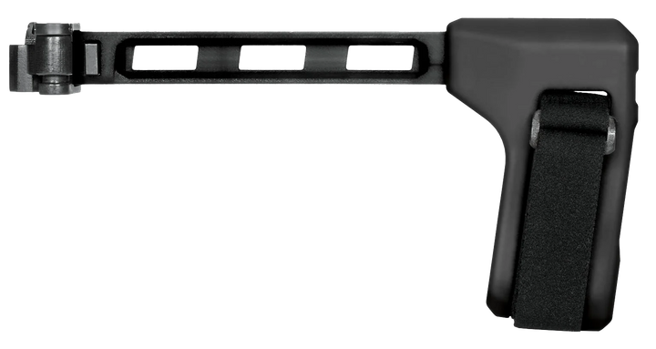 SB Tactical FS1913 Side Folding Black Synthetic with 9.60" OAL & Nylon Strap for AR-Platform with 1913 Picatinny Rail (Tube Not Included); FS1913