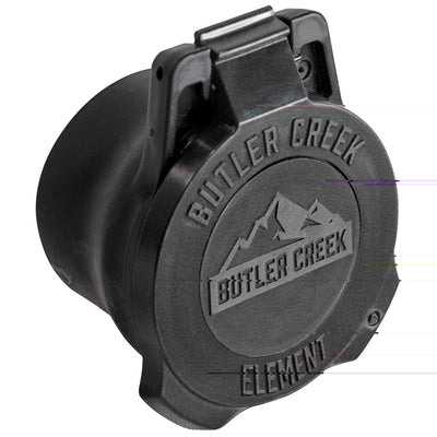 Butler Creek Element Scope Cap Black Objective 60-65mm