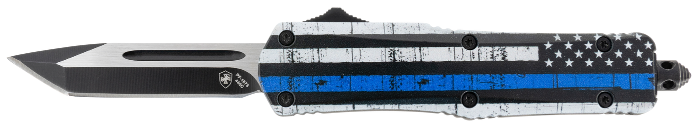 Templar Knife Back The Blue, Temp Sbtb231  Sml   Back The Blue Tanto  Blk