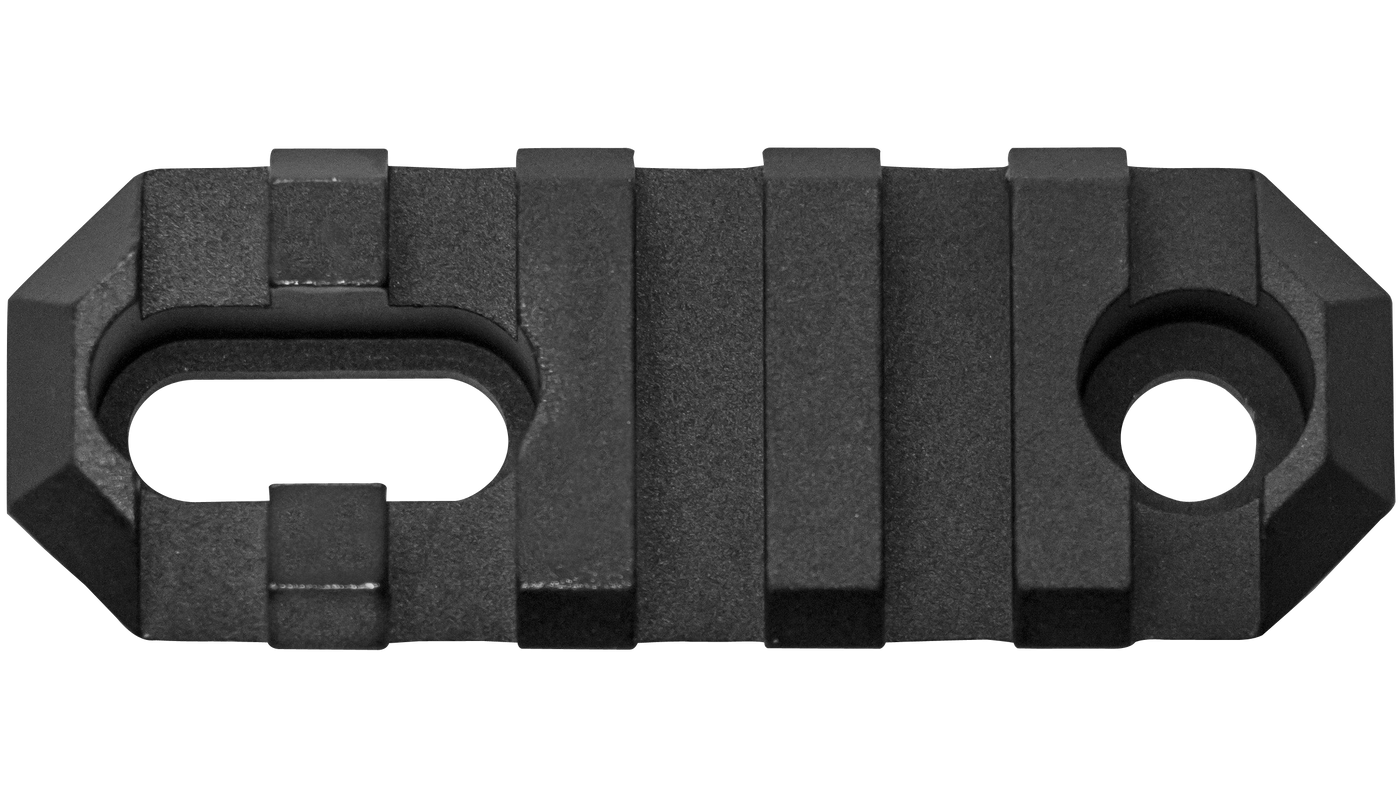 Grovtec Rail Section Stock Ar - 2.2" 5 Slot Aluminum Black