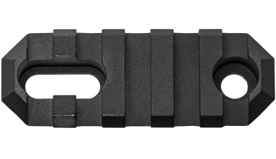 Grovtec Rail Section Stock Ar - 2.2" 5 Slot Aluminum Black