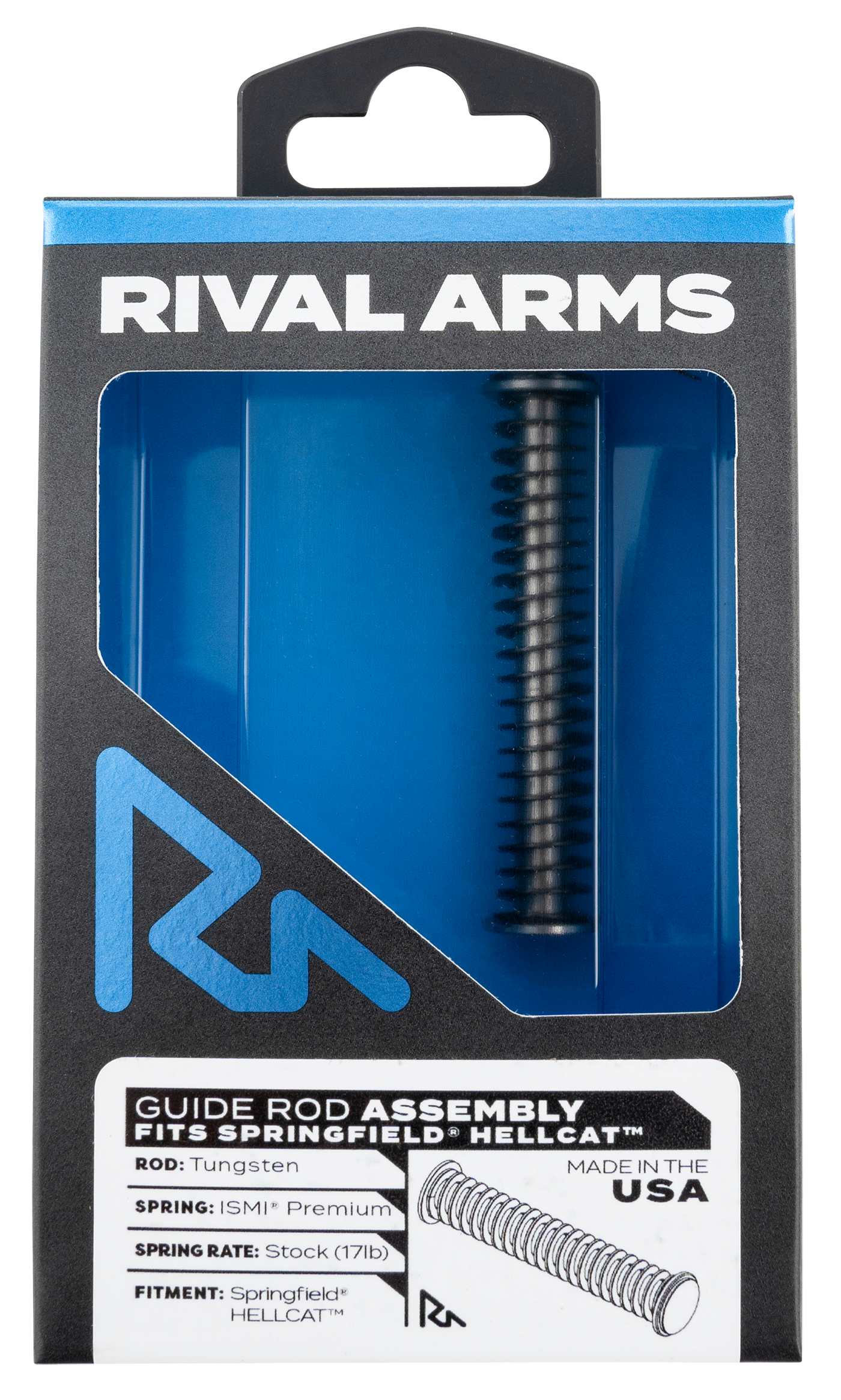 Rival Arms Guide Rod Assembly, Rival Rara50a201t  Guide Rod Asm Hellcat Tung