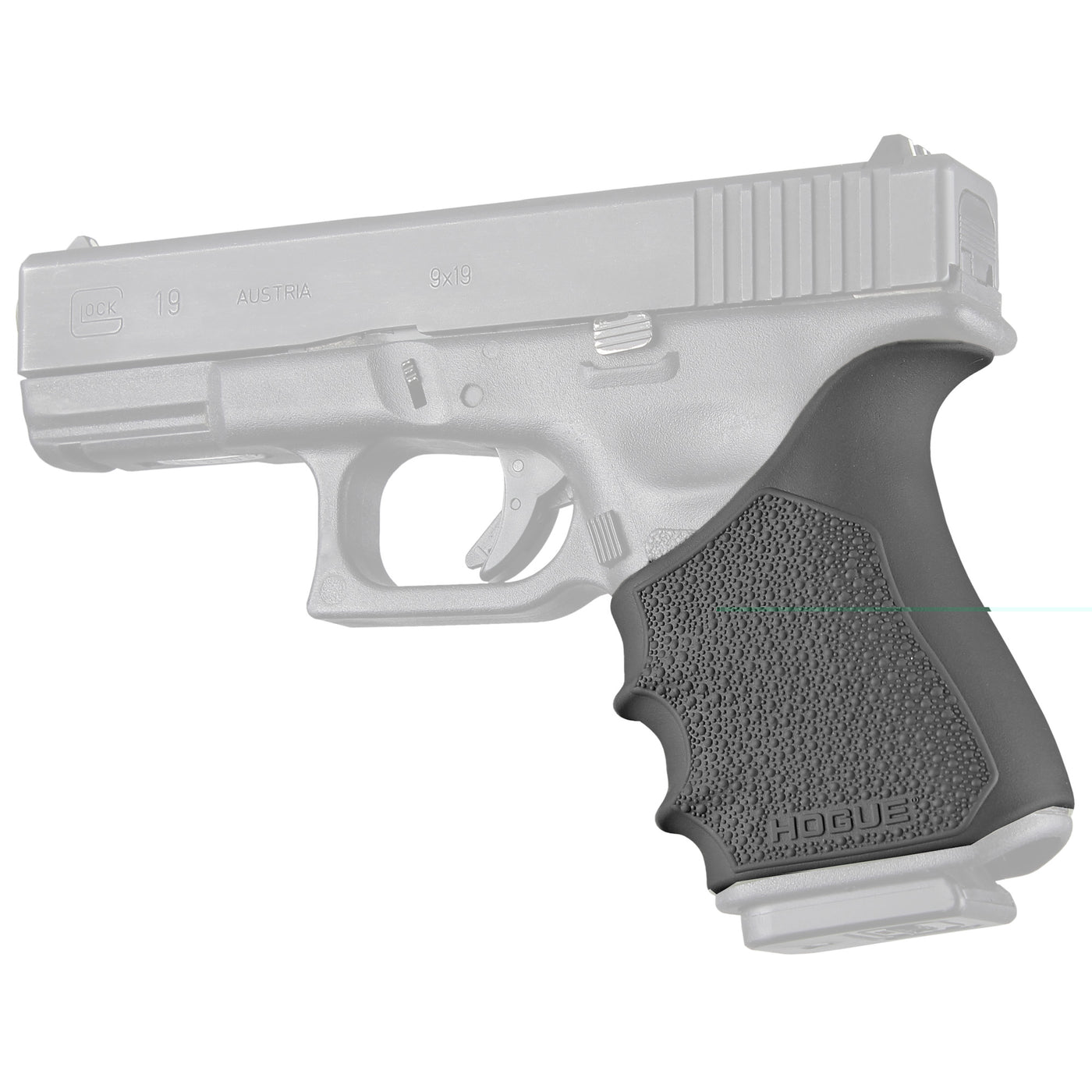 Hogue Handall Beavertail Grip Sleeve Black Glock 19/23/32/38 Gen 3-4