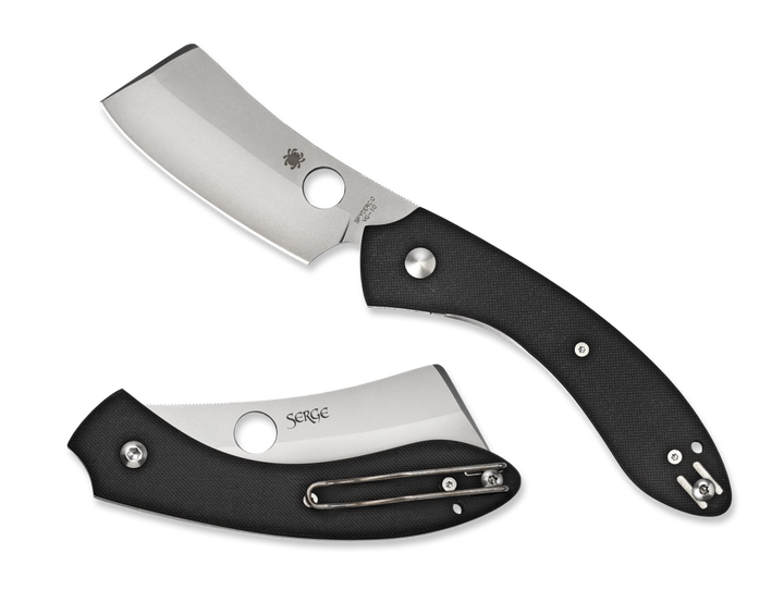 Spyderco Roc, Spy C177gp         Roc Cleaver G10    Pln 3.07 Blk