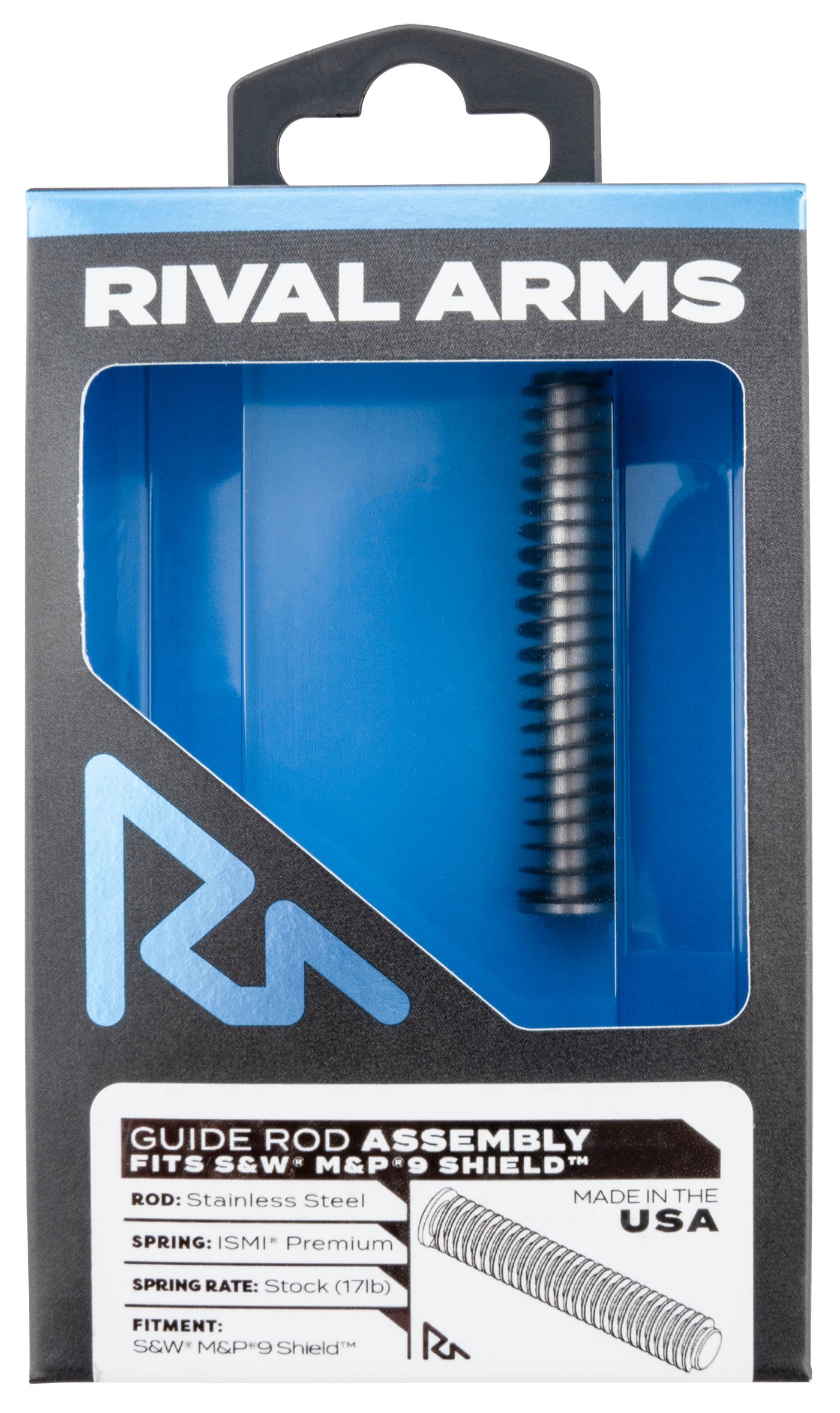 Rival Arms Guide Rod Assembly, Rival Rara50m101s  Guide Rod Asm M P9 Shield Ss