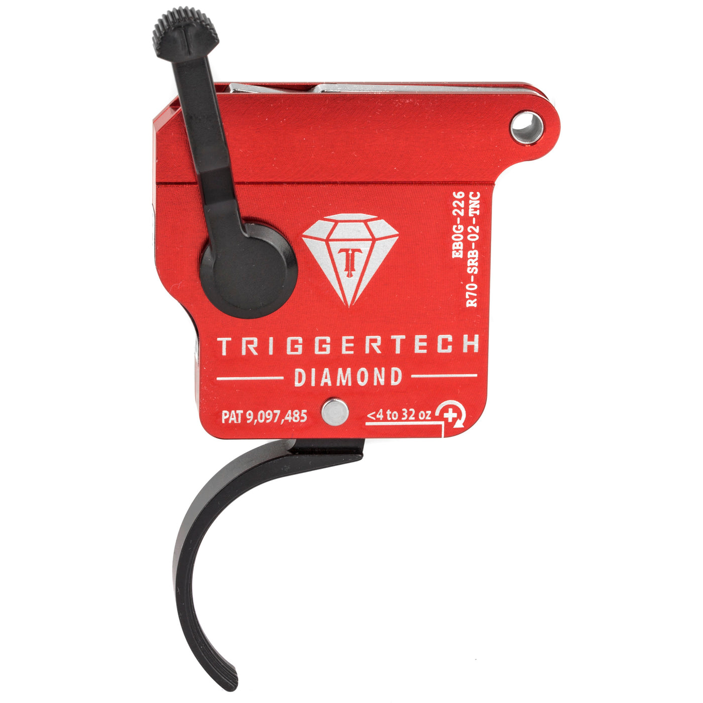 Triggertech Rem 700 Diamond Single Stage Triggers Pvd Black Traditional Curved Top Safety Rh