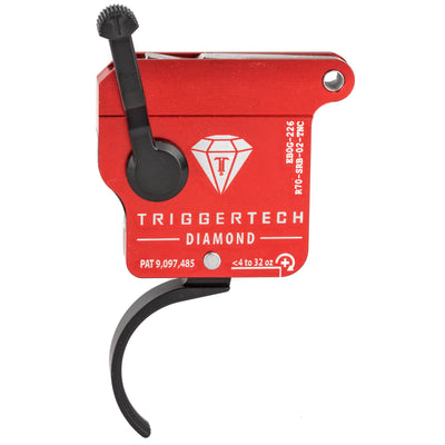 Triggertech Rem 700 Diamond Single Stage Triggers Pvd Black Traditional Curved Top Safety Rh