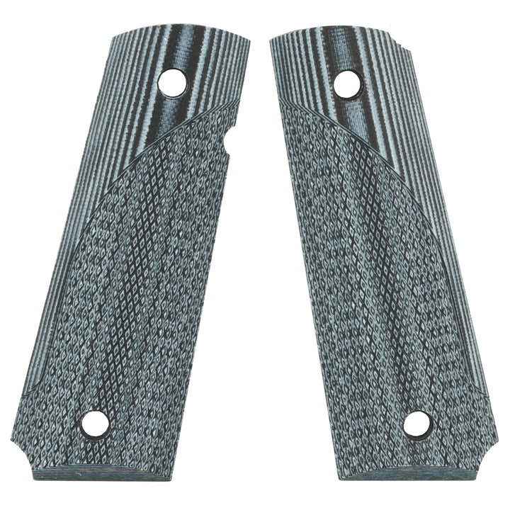 Pachmayr Dominator G10 Grips - For 1911 Gray/black Checkered