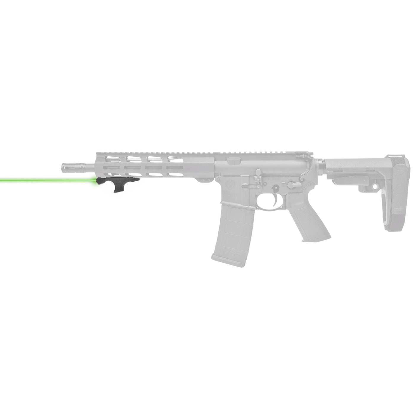 Viridian Laser Handguard Hs1 - Green W/hand Stop M-lok Black