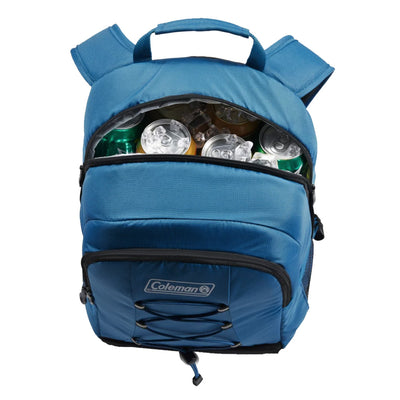 Coleman CHILLER™ 28-Can Soft-Sided Backpack Cooler - Deep Ocean