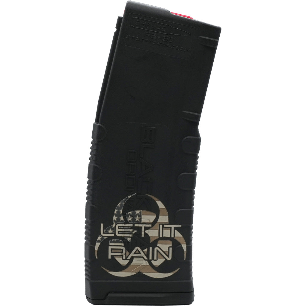 Black Rain Ordnance Lasered Ar15 Magazine Black Rain Ordnance Let It Rain 30 Rd.