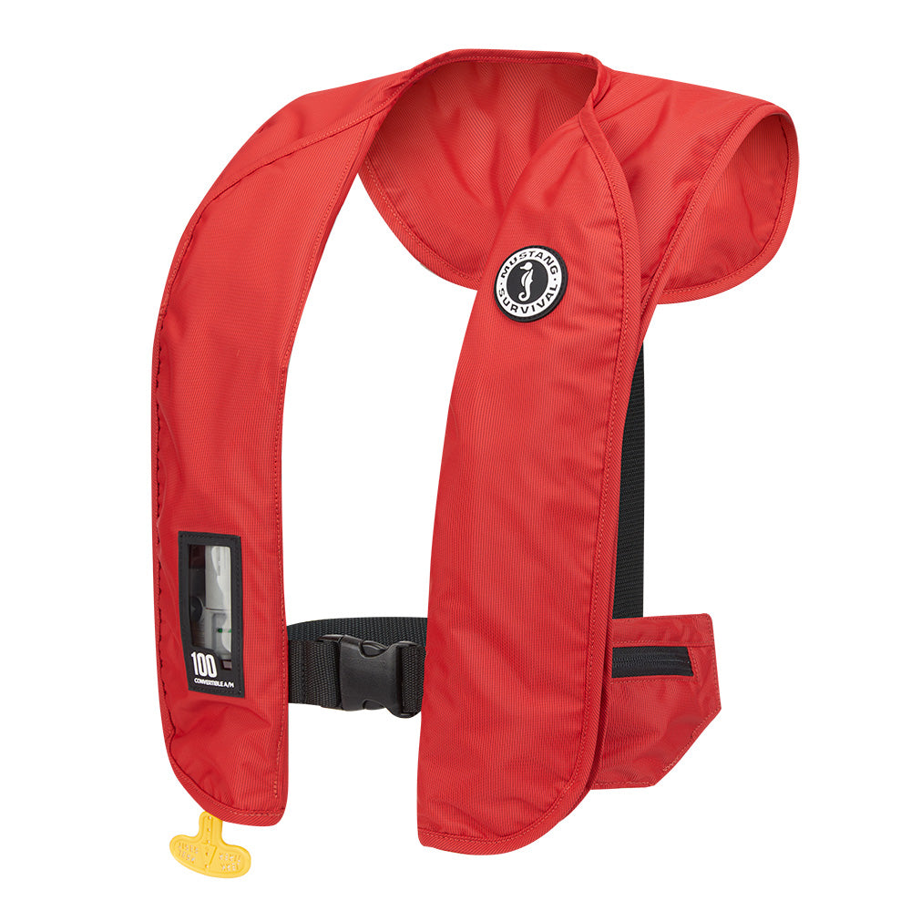 Mustang MIT 100 Convertible Inflatable PFD - Red