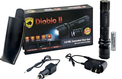 Guard Dog Diablo Ii Stun Gun - W/ Tac Light 5 Million Volts
