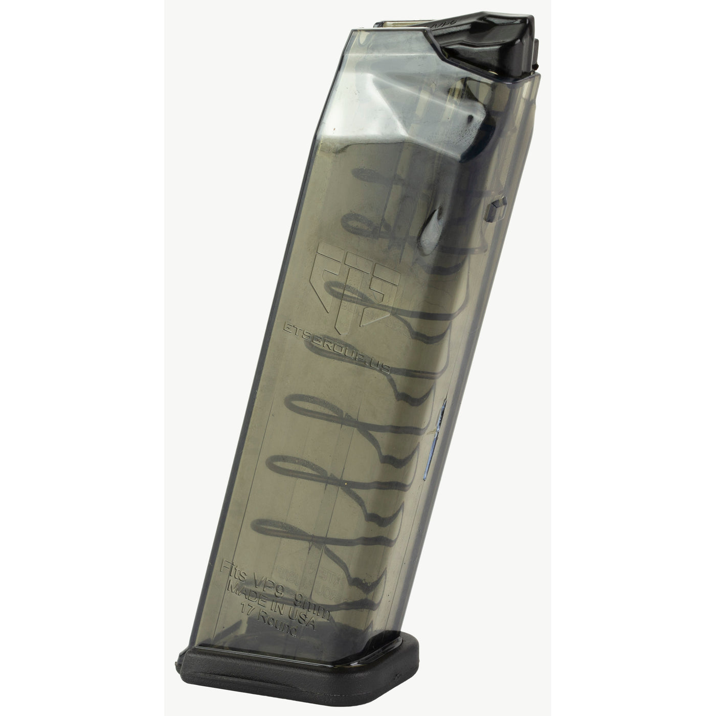 Ets Magazine H&k Vp9 9mm 17rd - Standard Carbon Smoke