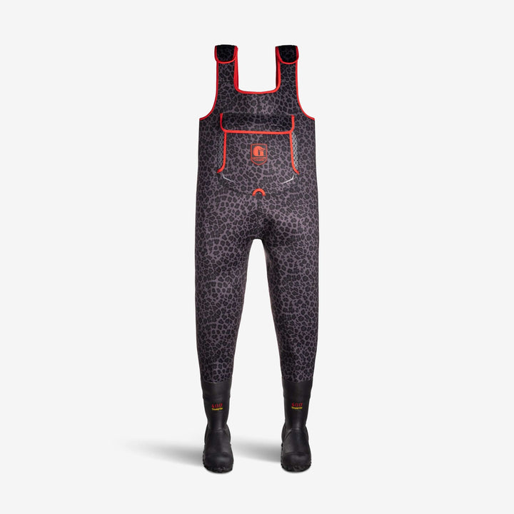 Gator Waders Retro Waders | Womens - Shadow Leopard/Red