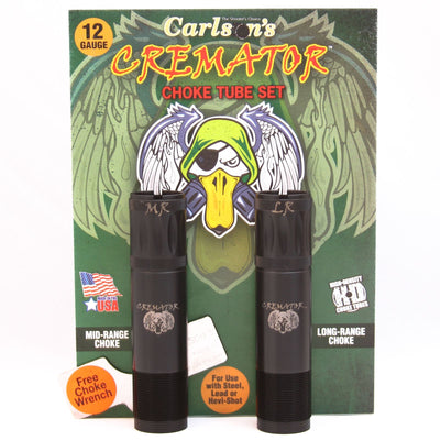 Carlsons Cremator Non Ported Choke Tube 12 Ga. Browning Invector Plus, Mr And Lr 2 Pack