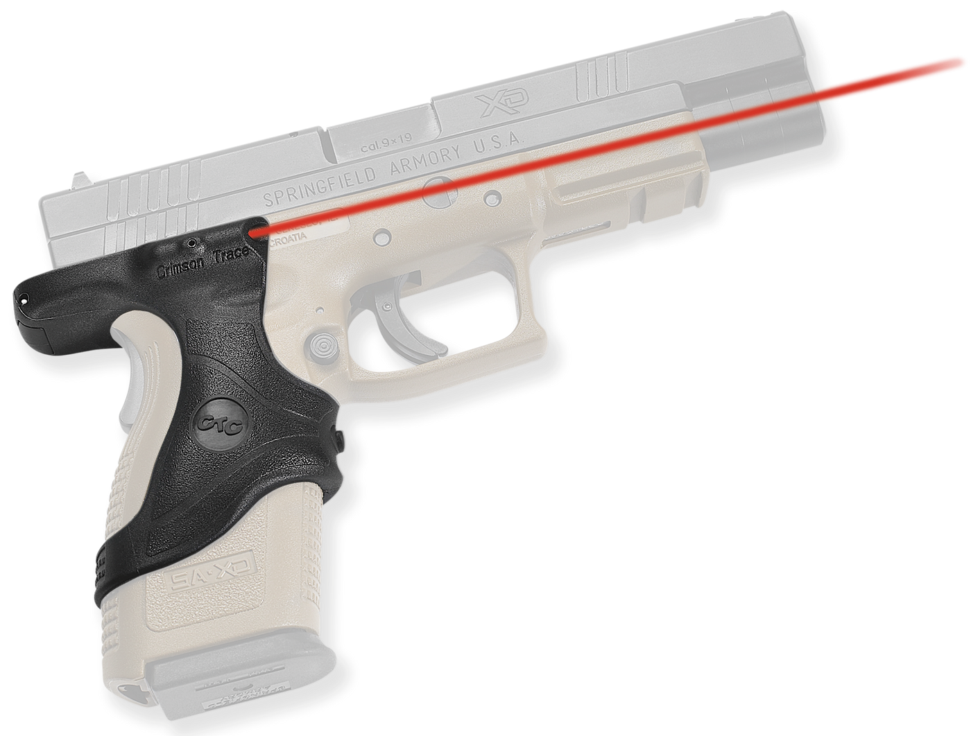 Crimson Trace Lasergrips, Crim Lg446      Lasergrips Spg Xd9/40/45gap