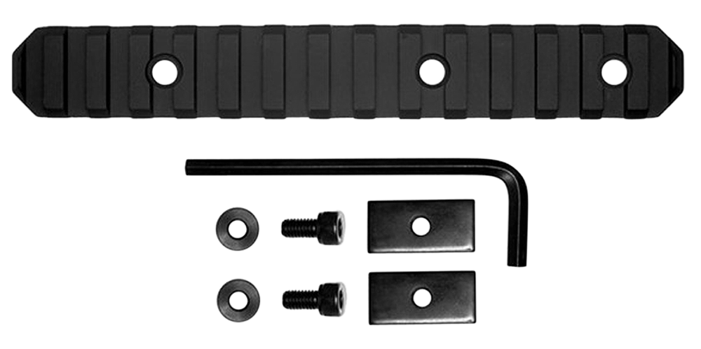 Grovtec Rail Section Stock Ar - 6" 15 Slot Aluminum Black