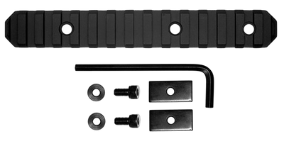 Grovtec Rail Section Stock Ar - 6" 15 Slot Aluminum Black