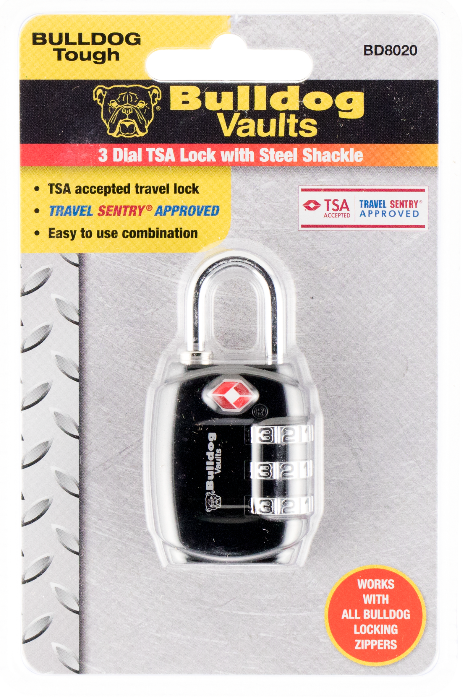 Bulldog Single Pack Tsa Lock Steel Shackle Lock – Texas Fowlers