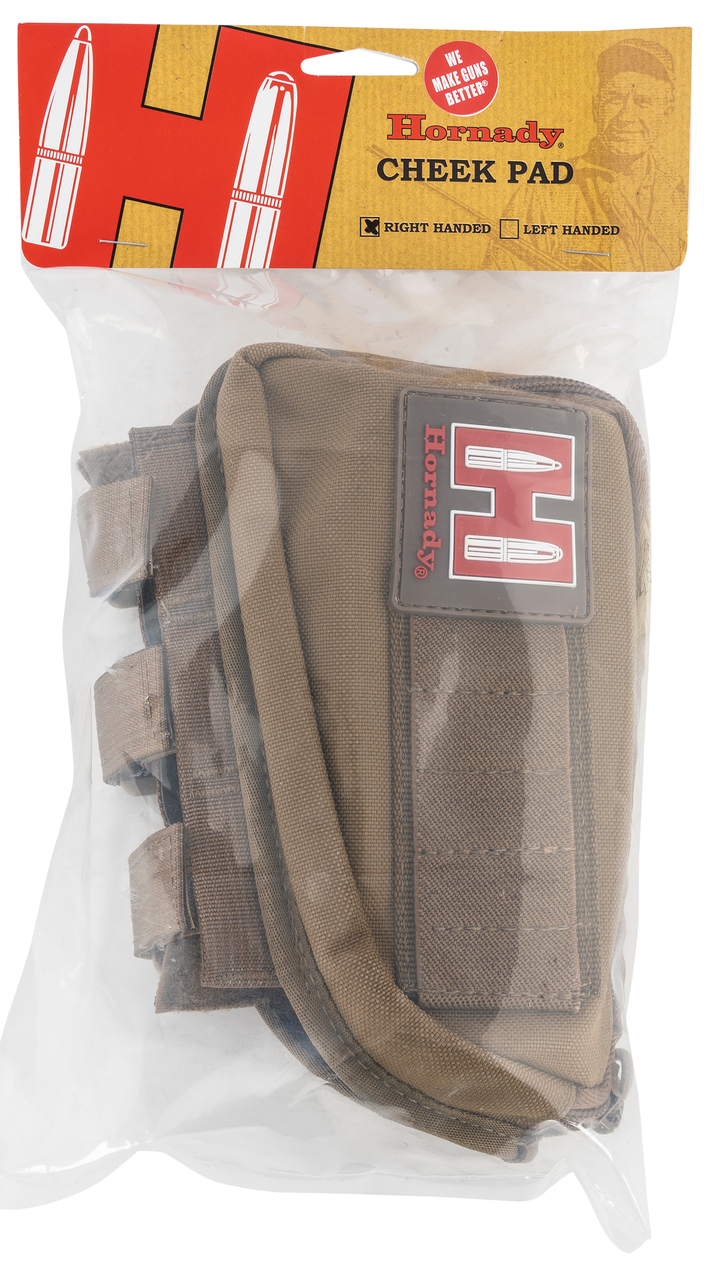 Hornady Rifle Ammo Pouch, Horn 99110   Gun Cheek Piece Tan Rh Holds 5 Shells