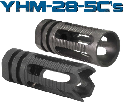 Yhm Phantom Comp/flash Hider - 5.56 Smooth 1/2x28 Threads