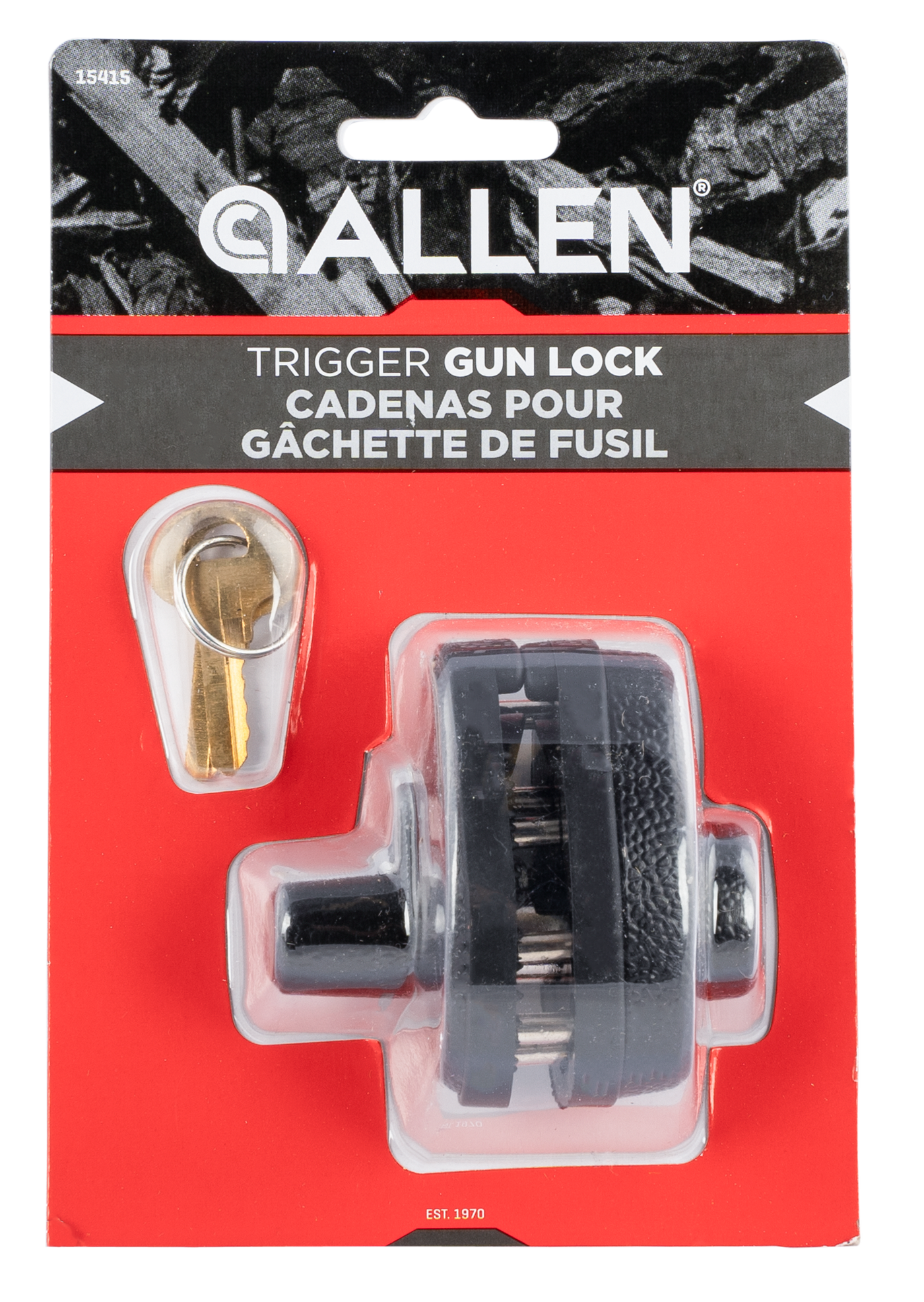 Allen Trigger Lock, Allen 15415 Trigger Gun Lock  Keyed