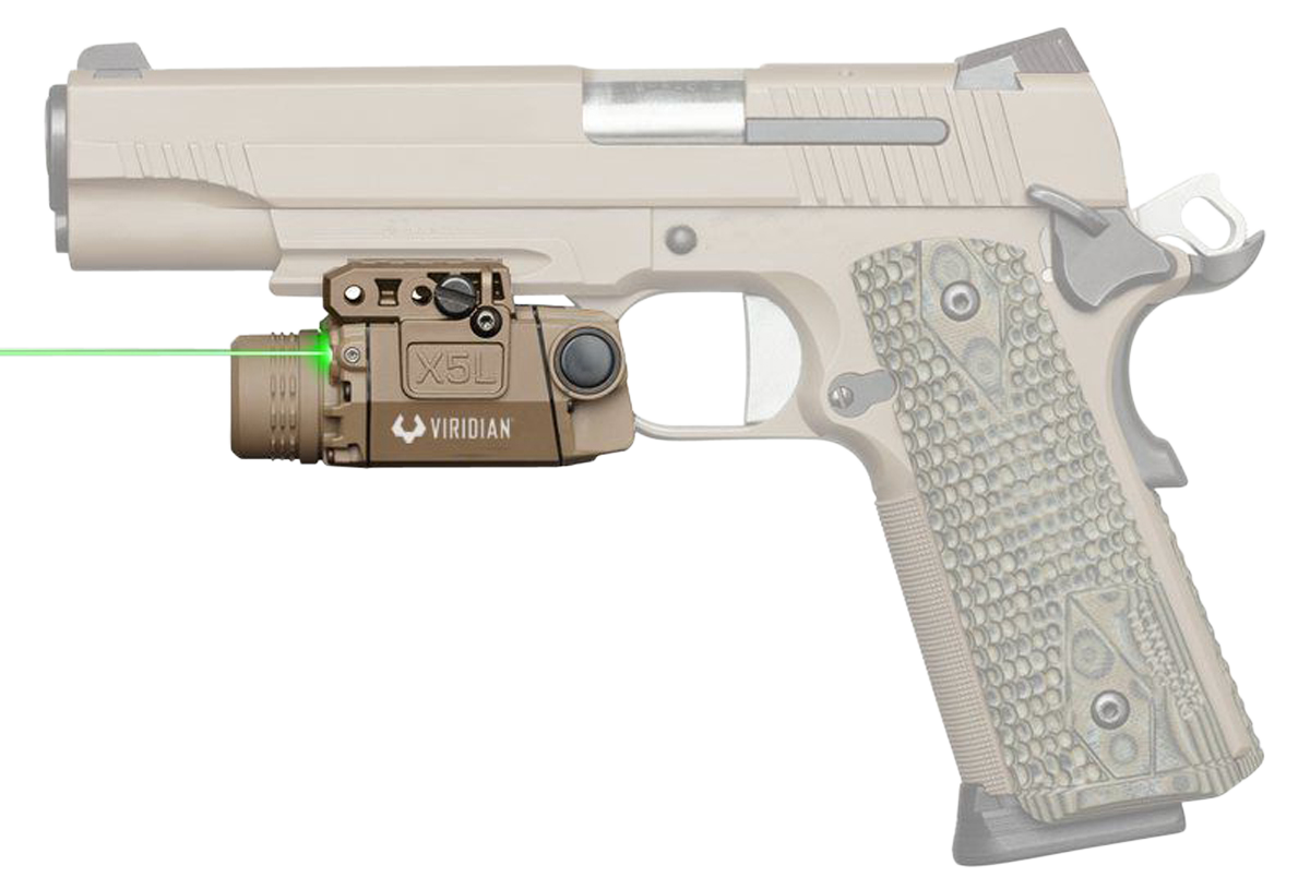 Viridian Laser/light X5l Green - Gen3 Uni Rail Mount Ecr Fde