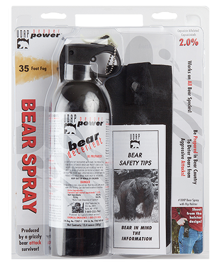 Udap Magnum Bear Spray, Udap 18hp    Sup Mag Bear 380g Hip Hlst