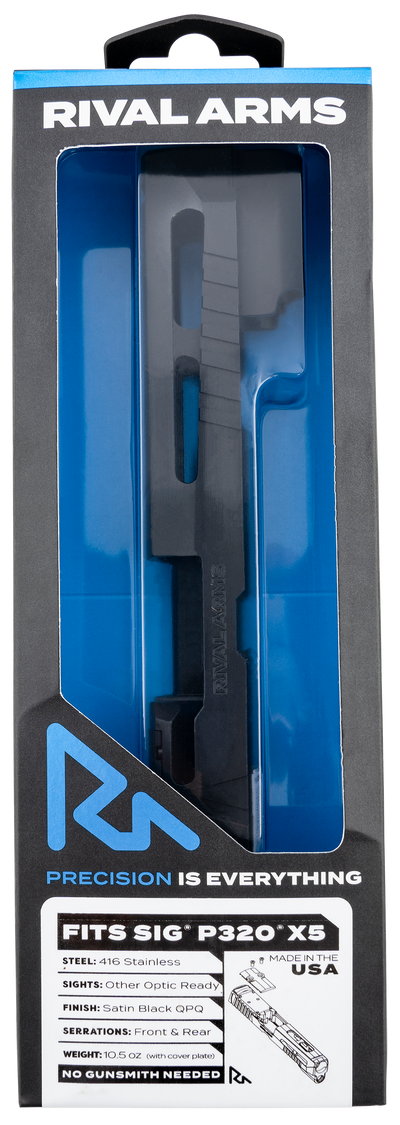 Rival Arms Sig320 X5 A1 - Stripped Slide W/doc Cut Black