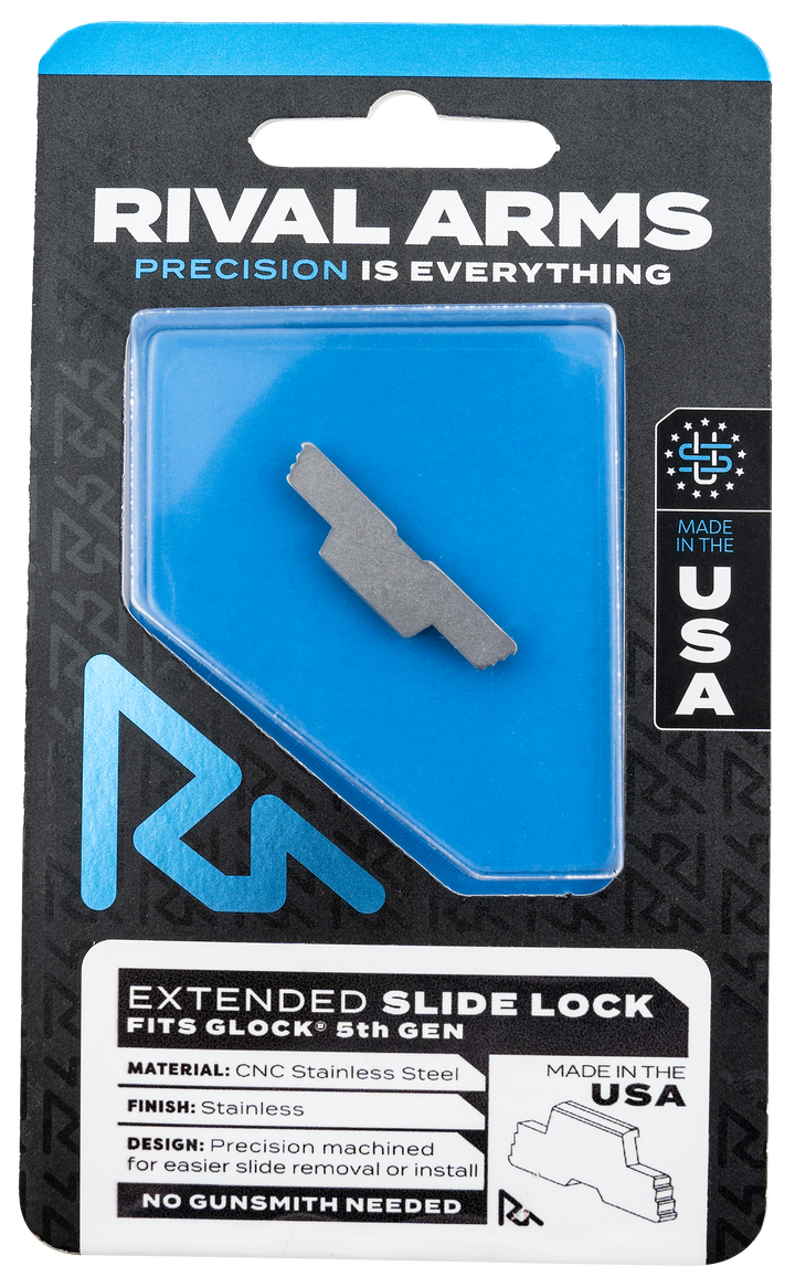 Rival Arms Slide Lock, Rival Ra-ra80g002d Slide Lck Ext Glk Gen5 Ss