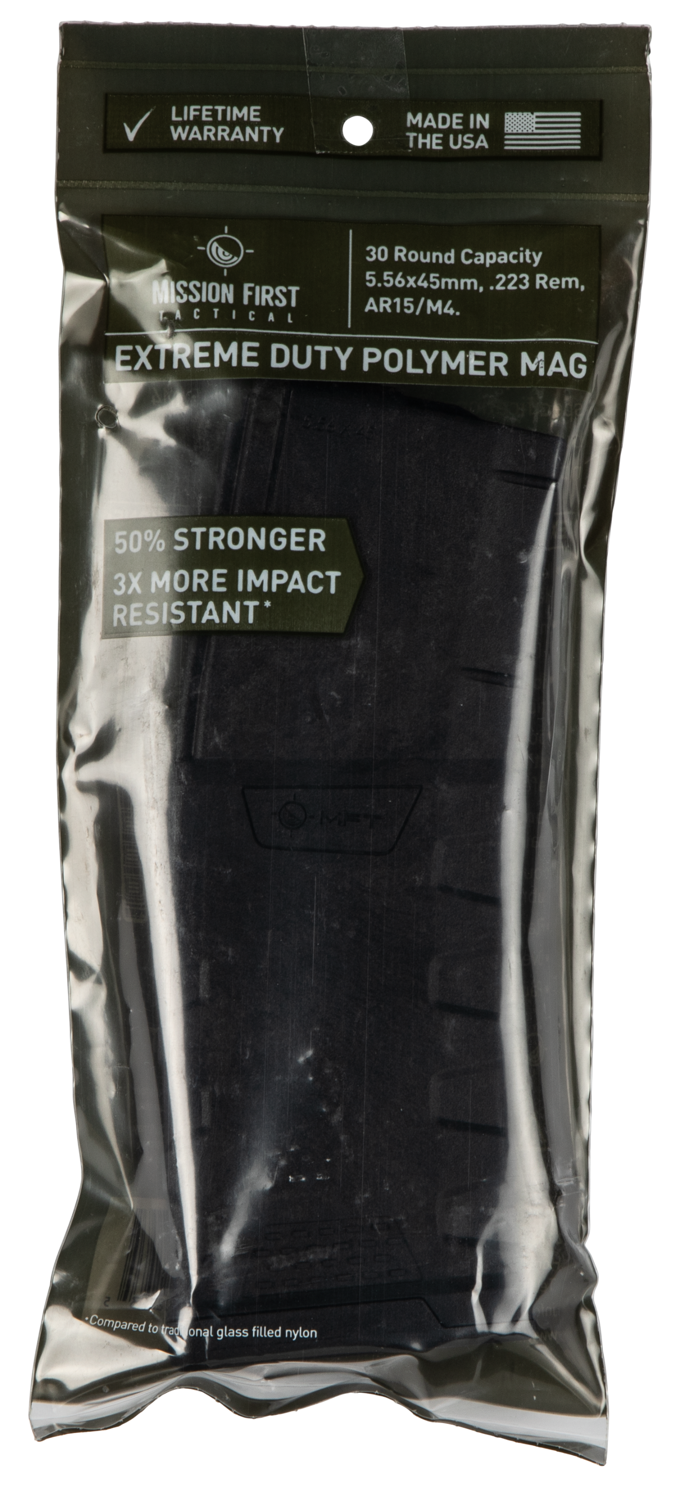 Mft Extreme Duty Polymer Mag Black 30 Rd. 5.56x45mm/223 Rem./300 Aac